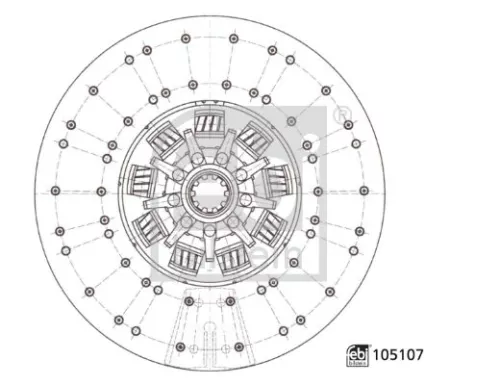 Clutch Disc FEBI BILSTEIN 105107)