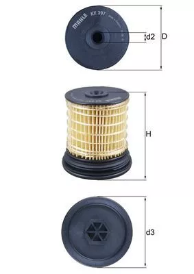 Fuel Filter MAHLE KX 397)