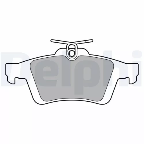 Brake Pad Set, disc brake DELPHI LP3653)