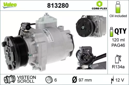 Compressor, air conditioning VALEO 813280)