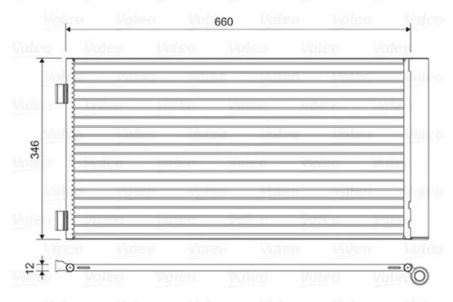 Condenser, air conditioning VALEO 814408)