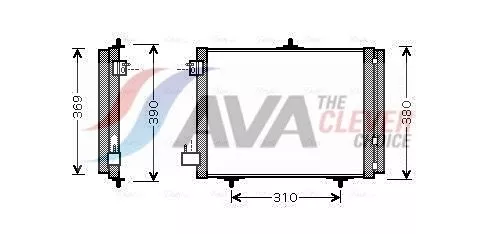 Condenser, air conditioning AVA QUALITY COOLING PEA5295D)