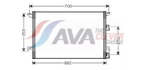 Condenser, air conditioning AVA QUALITY COOLING SBA5060)