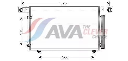 Condenser, air conditioning AVA QUALITY COOLING MZ5196D)