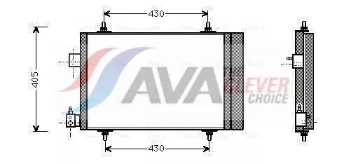 Condenser, air conditioning AVA QUALITY COOLING PEA5193D)