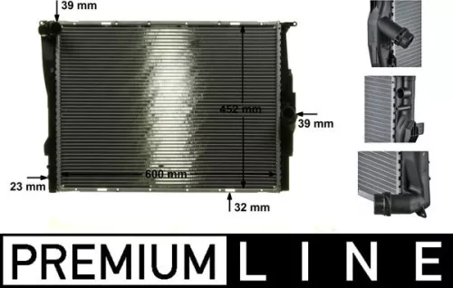 Radiator, engine cooling MAHLE CR 1090 000P)