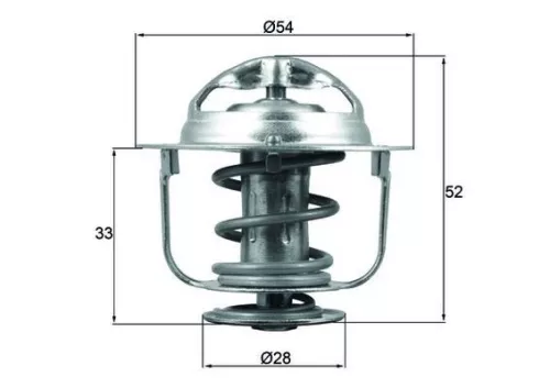 Thermostat, coolant MAHLE TX 176 82D)