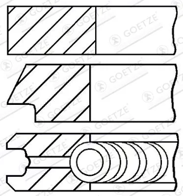 Kolbenring-Satz GOETZE ENGINE 08-436500-00)