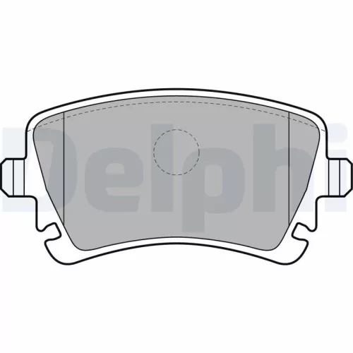 Brake Pad Set, disc brake DELPHI LP1920)