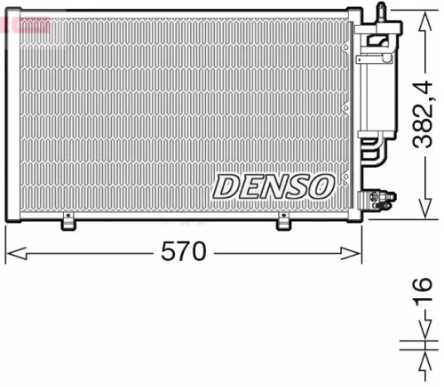 Kondensator, Klimaanlage DENSO DCN10051)