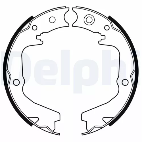 Brake Shoe Set, parking brake DELPHI LS2170)