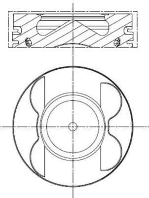 Kolben MAHLE 001 PI 00107 000)