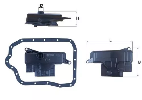 Hydraulic Filter, automatic transmission KNECHT HX 233D)