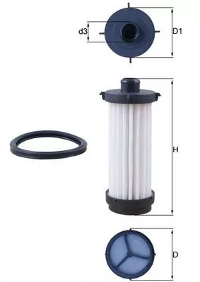 Hydraulic Filter, automatic transmission KNECHT HX 236D)