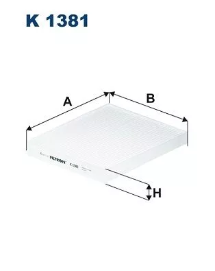 Filter, cabin air FILTRON K 1381)
