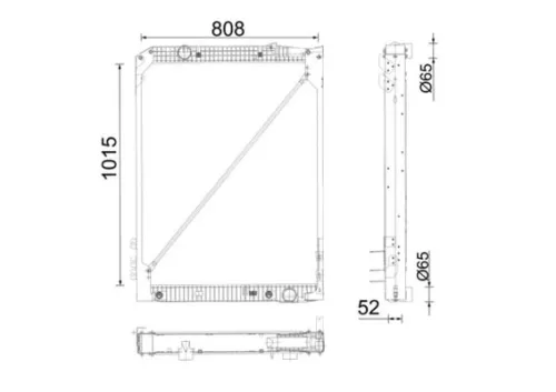 Radiator, engine cooling MAHLE CR 686 001P)