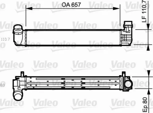 Charge Air Cooler VALEO 818870)