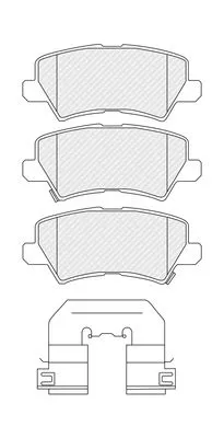 Brake Pad Set, disc brake FERODO FDB5036)