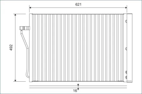 Condenser, air conditioning VALEO 812879)