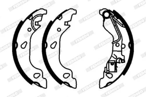 Brake Shoe Set FERODO FSB603)