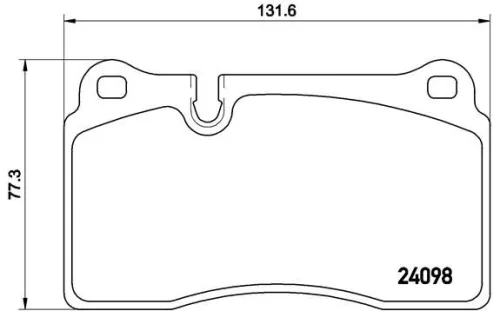 Brake Pad Set, disc brake BREMBO P 85 110)