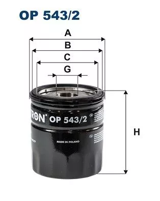Oil Filter FILTRON OP 543/2)