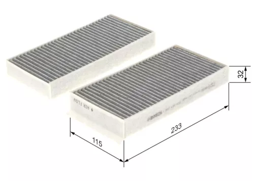 Filter, cabin air BOSCH 1 987 435 538)