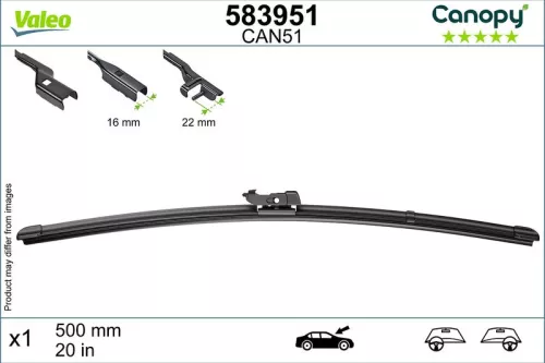 Wiper Blade VALEO 583951)
