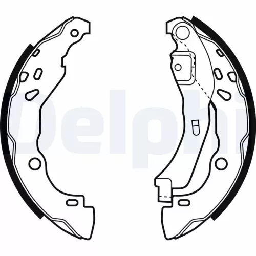 Brake Shoe Set DELPHI LS1929)