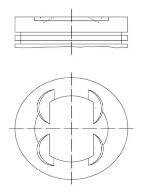 Piston MAHLE 011 PI 00110 000)