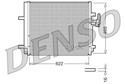 Condenser, air conditioning DENSO DCN10016)
