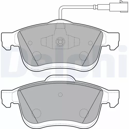 Brake Pad Set, disc brake DELPHI LP2168)