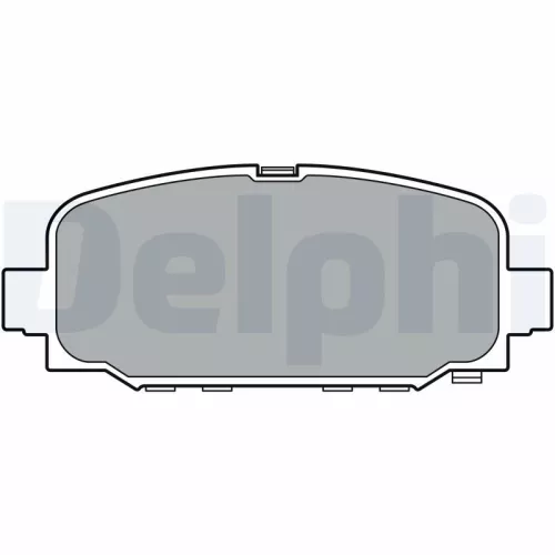 Brake Pad Set, disc brake DELPHI LP3398)