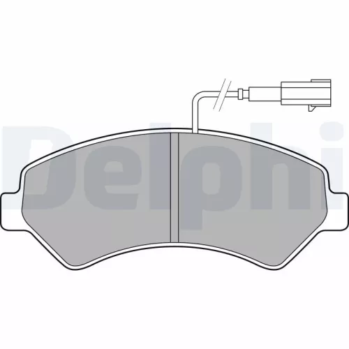 Brake Pad Set, disc brake DELPHI LP2492)