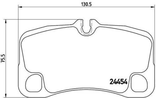 Brake Pad Set, disc brake BREMBO P 65 022)