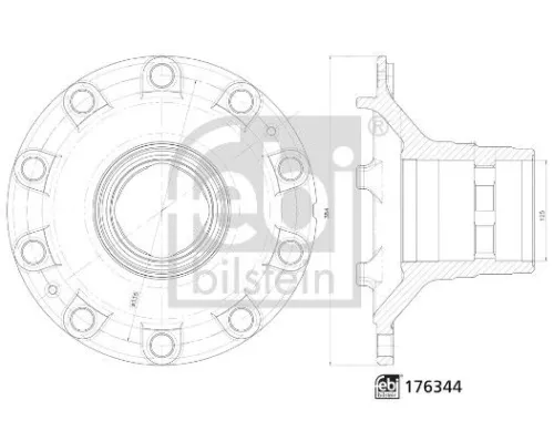 Wheel Hub FEBI BILSTEIN 176344)