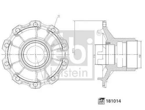 Wheel Hub FEBI BILSTEIN 181014)