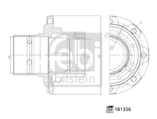 Wheel Hub FEBI BILSTEIN 181356)