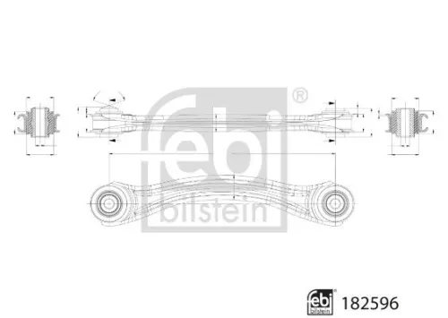 Control/Trailing Arm, wheel suspension FEBI BILSTEIN 182596)