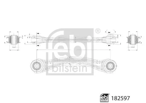Control/Trailing Arm, wheel suspension FEBI BILSTEIN 182597)
