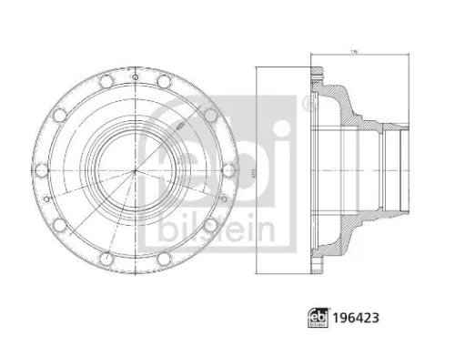 Wheel Hub FEBI BILSTEIN 196423)