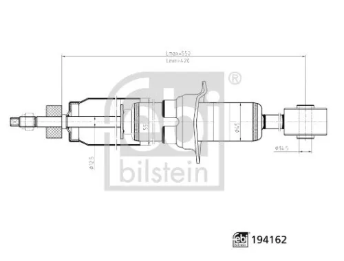 Shock Absorber FEBI BILSTEIN 194162)