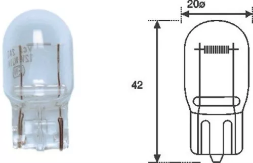 Bulb, tail light MAGNETI MARELLI 002052200000)