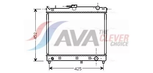 Radiator, engine cooling AVA QUALITY COOLING SZA2055)