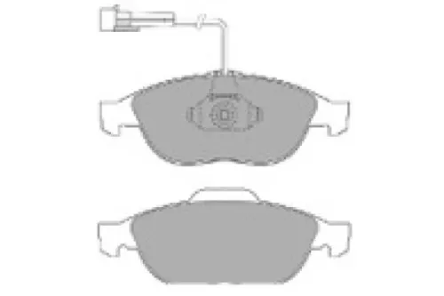 Brake Pad Set, disc brake MAPCO 6470)