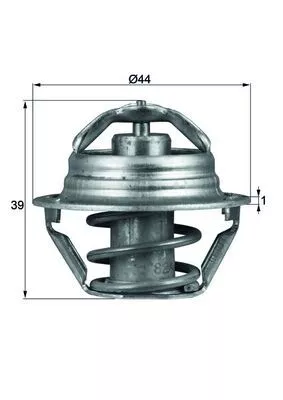 Thermostat, coolant MAHLE TX 90 82D)