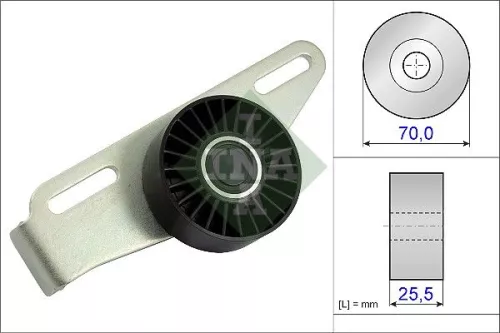 Tensioner Pulley, V-ribbed belt Schaeffler INA 531 0868 10)