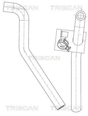 Hydraulic Hose, steering TRISCAN 8516 11019)