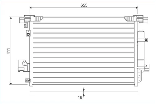 Condenser, air conditioning VALEO 814315)