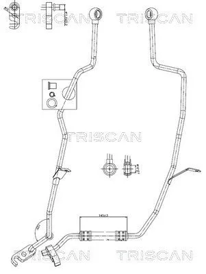 Hydraulic Hose, steering TRISCAN 8516 11037)